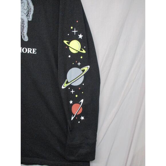 NASA Black Unisex NASA Space Graphics Long Sleeve T-shirt Women Size 2 - Picture 8 of 10